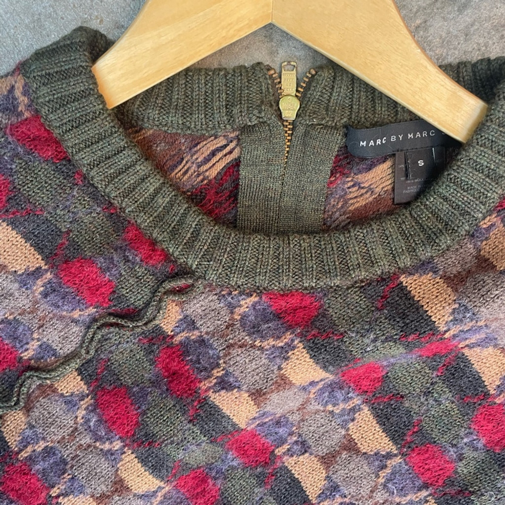 Marc by Marc Jacobs Elliot Asymmetrical Cypress Sweater wool blend - Picture 5 of 7